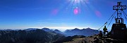 63 Panoramica dal Tre Signori su Prealpi ed Alpi